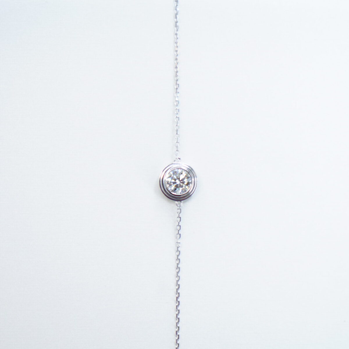 1.01 carat tw round laboratory grown diamond bracelet in 9kt white gold