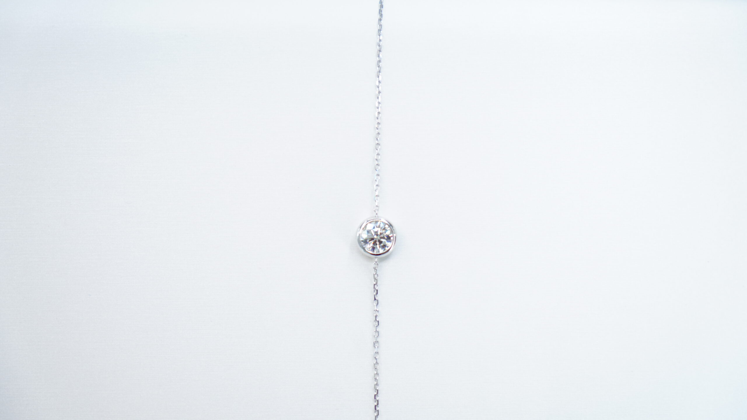1.06 carat tw round laboratory grown diamond bracelet in 9kt white gold