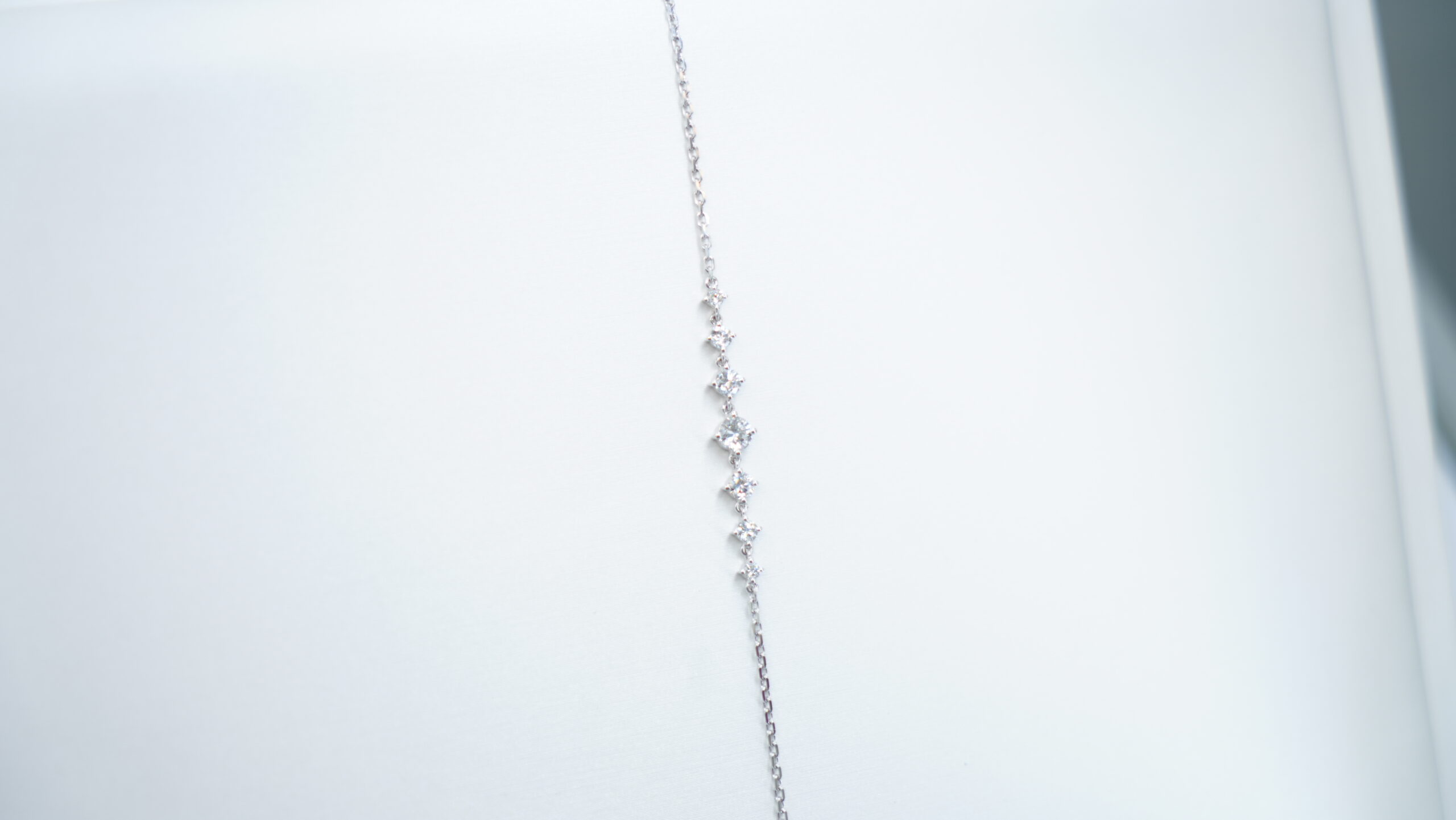 0.587 carat tw round laboratory grown diamond bracelet in 9kt white gold 0.587 carat tw round laboratory grown diamond bracelet in 9kt white gold
