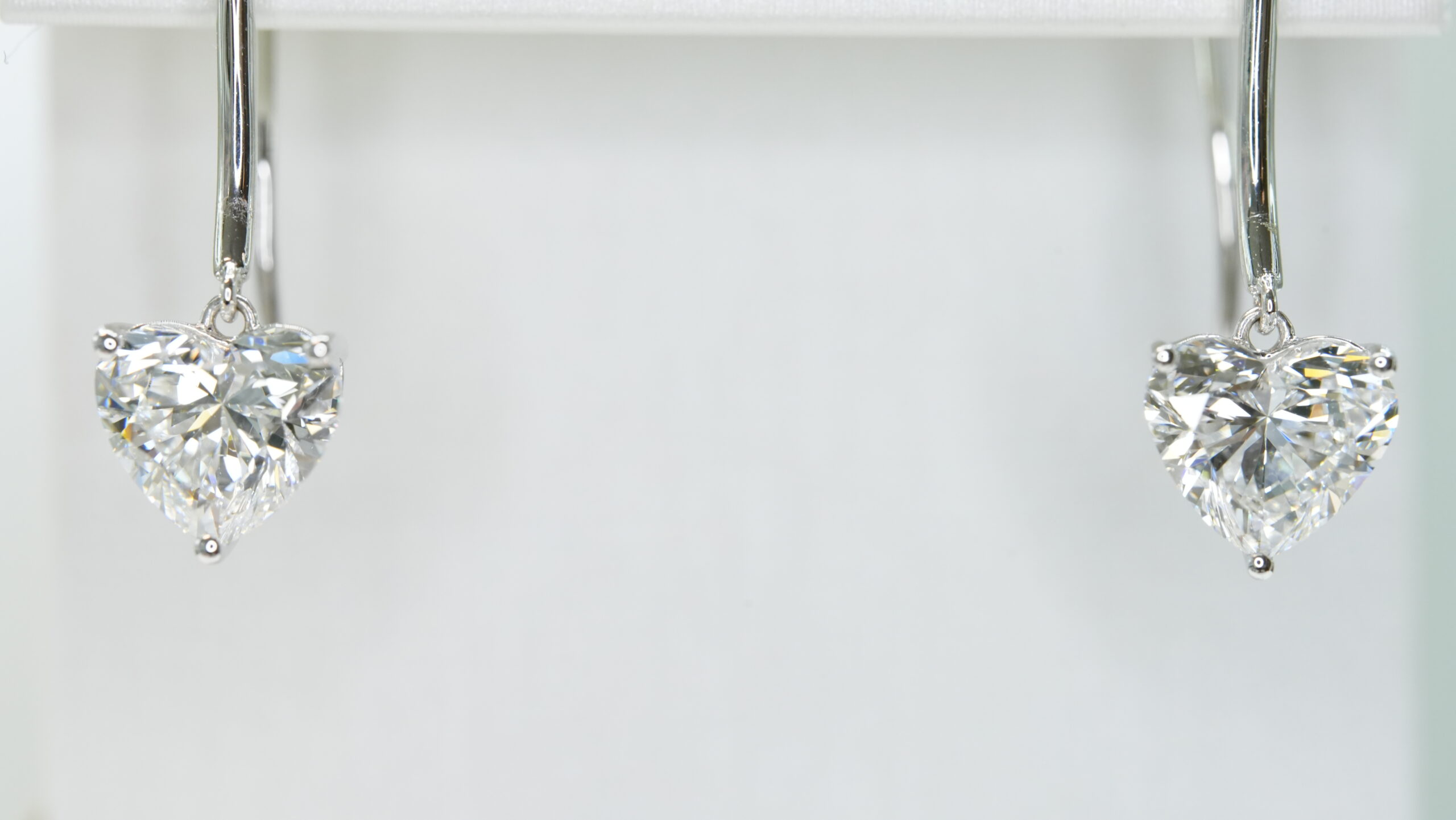 Heart laboratory grown diamond earrings Heart laboratory grown diamond earrings
