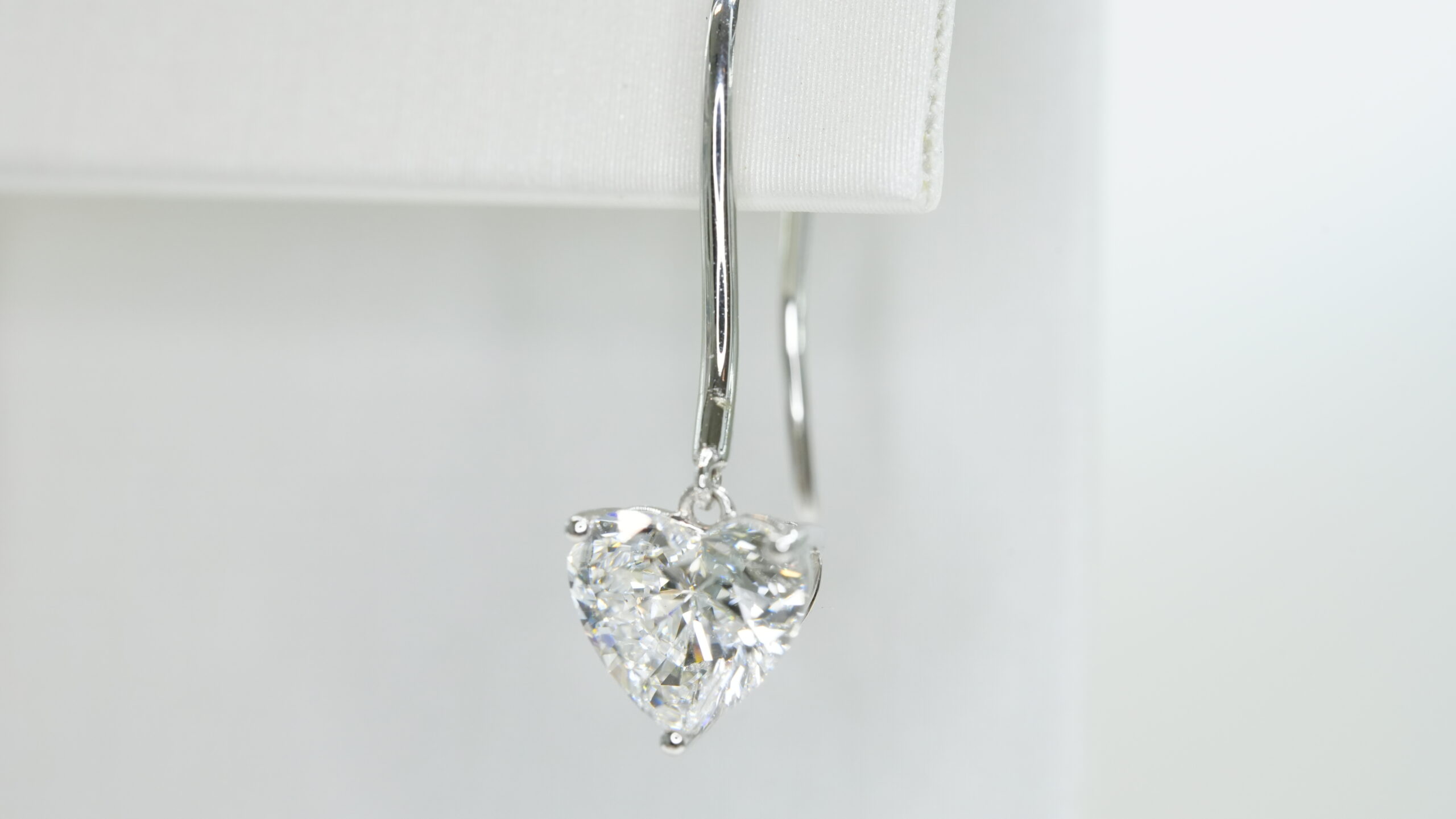 Heart laboratory grown diamond earrings Heart laboratory grown diamond earrings